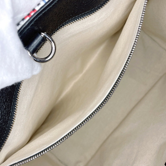 Gucci Large Tote Embroidered Canvas Leather Multicolor - Picture 9 of 13